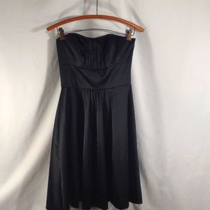 White House Black Market LBD size 4 Satin strapless party dress